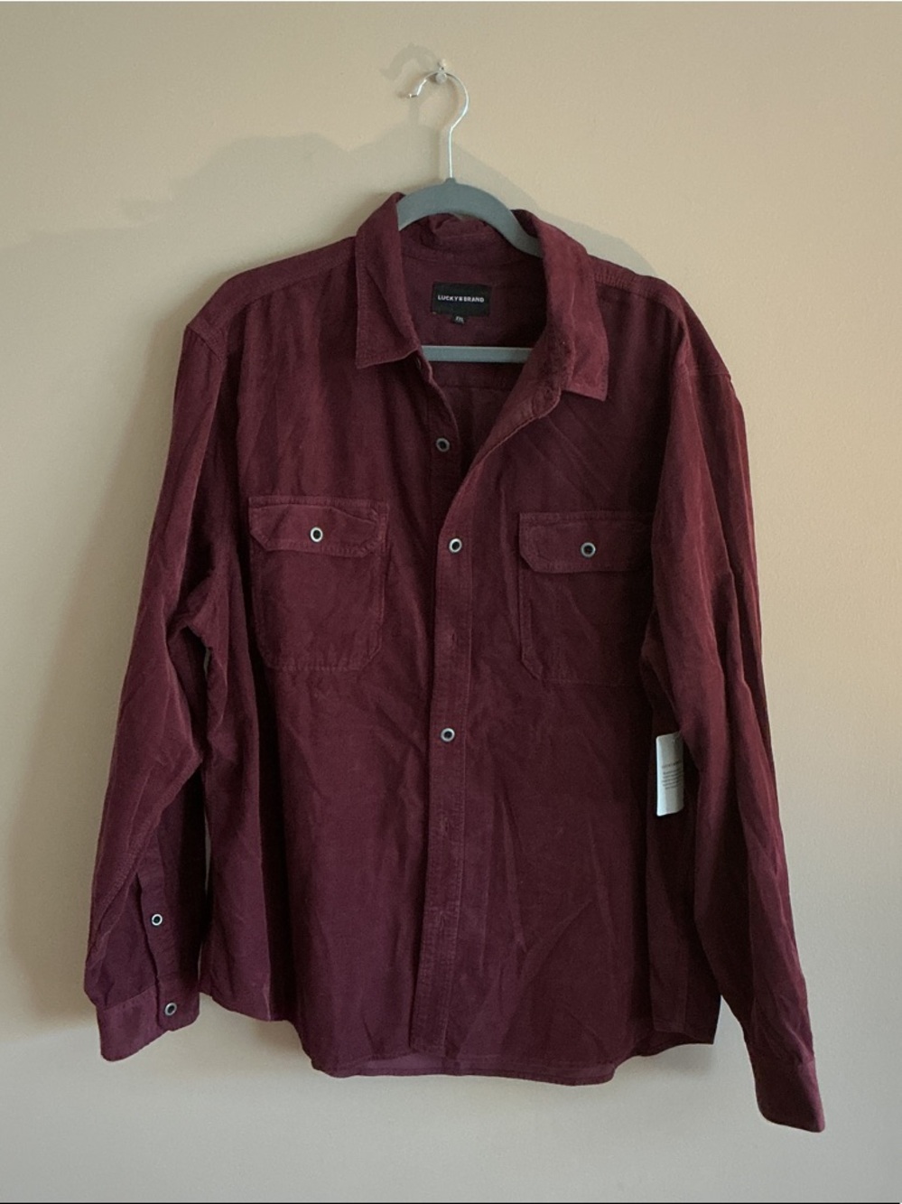 Universal Thread Burgundy Corduroy Button-Front Shirt